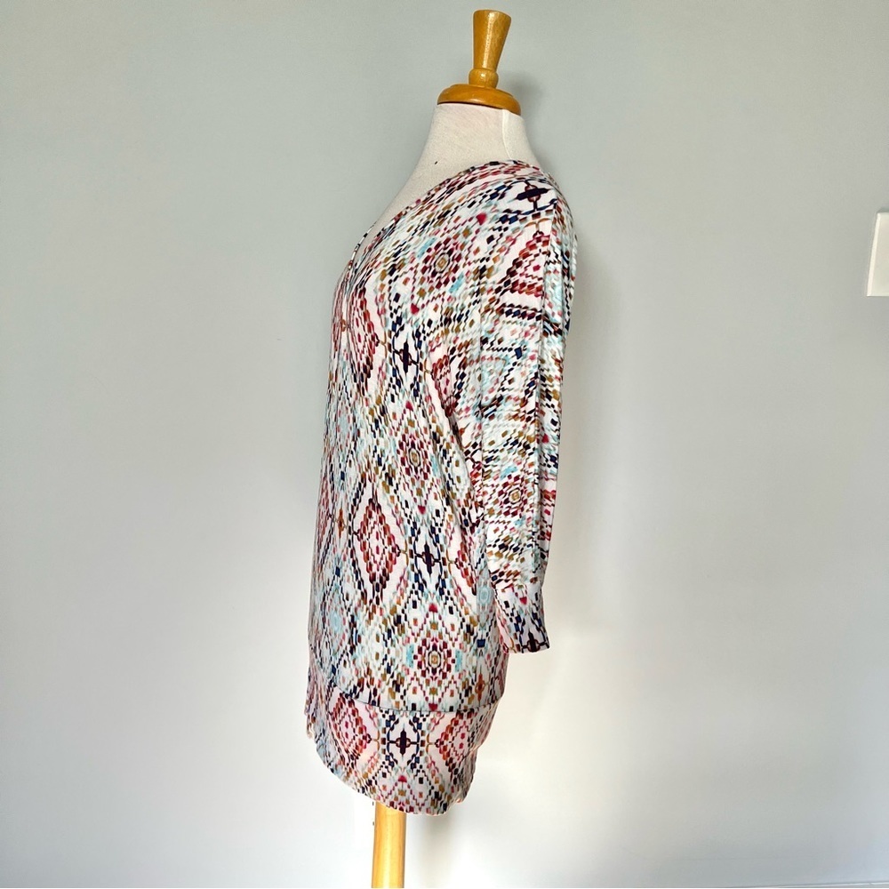 Nwt Stitch Fix Market & Spruce Colorful Avah Knit Blouse Top Shirt Size L — image 8 of 8